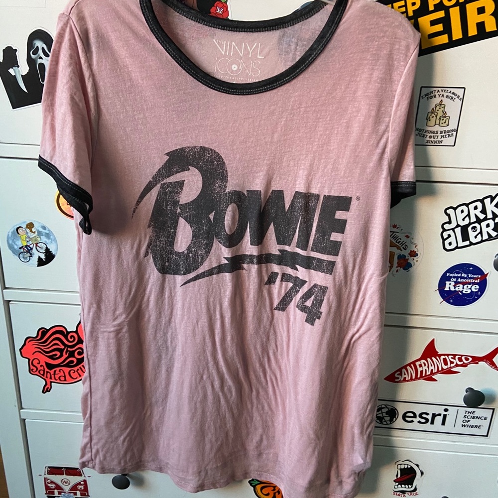 Plus size Bowie graphic tee